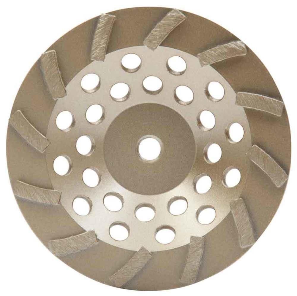 Grip Rite 7 Inch Single Row Segmented Turbo Rim Diamond Cup Wheel for Concrete and Stone, large image number 1