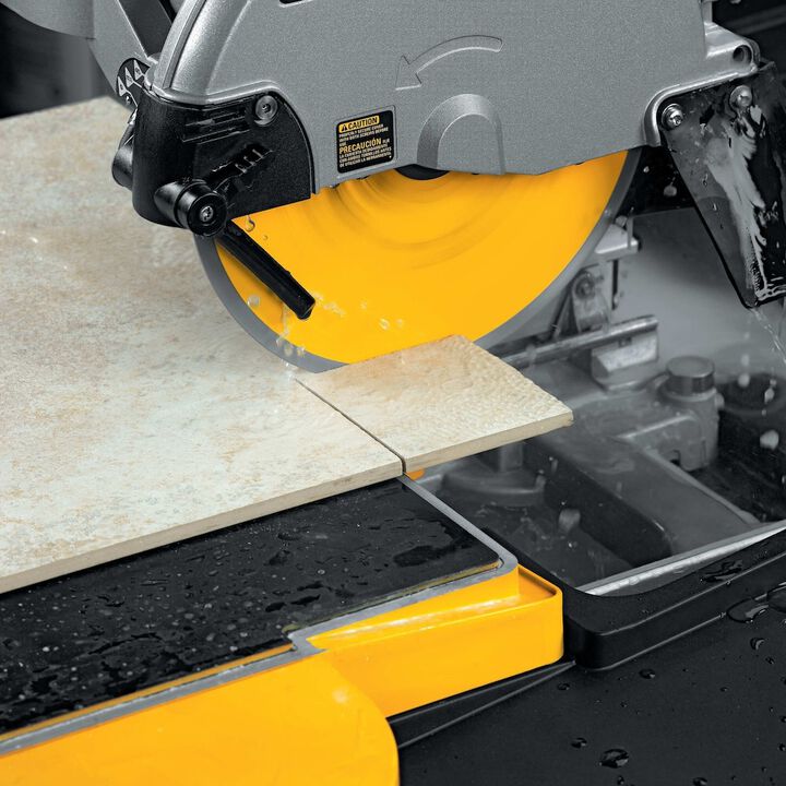 DEWALT 10 Inch Corded Wet Tile Saw & Wet Tile Saw Stand for D24000 Bundle, large image number 17