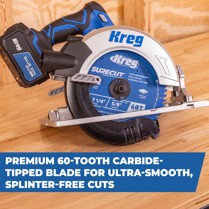 Kreg SureCut 7 1/4 Inch 60-Tooth Ultra Fine Finishing Blade, large image number 2