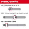 Milwaukee 2 in. x 12 in. Diamond Premium Wet Core Bit Extension, small image number 4