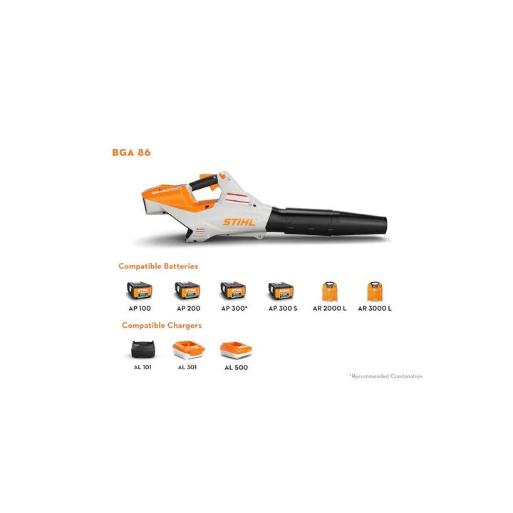 Stihl BGA 86 459 CFM 36V Battery-Powered Handheld Leaf Blower Kit, large image number 2
