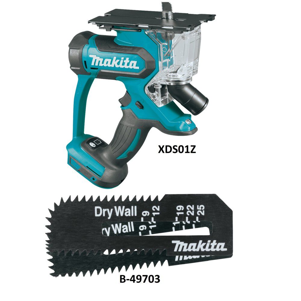 Makita 18V LXT Cut-Out Saw (Bare Tool) HCS Cut-Out Saw Blade-2 Pk Bundle, large image number 2