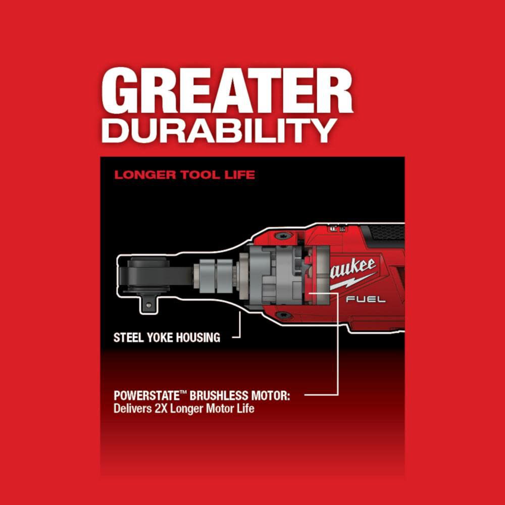 Milwaukee M12 FUEL 1/4inch High Speed Ratchet (Bare Tool), large image number 6