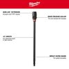 Milwaukee 12 in. x 7/16 in. Universal Quik-Lok Extension, small image number 3