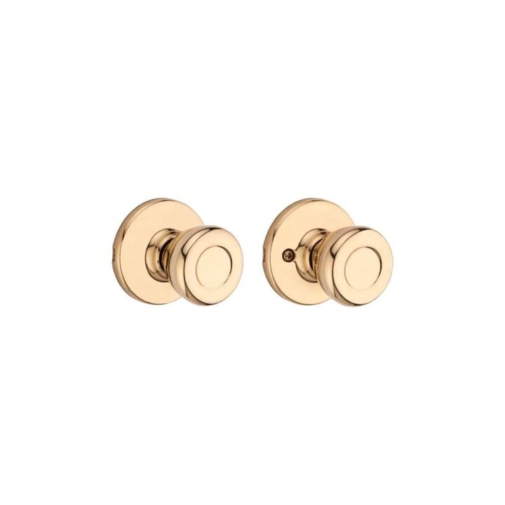 Kwikset Polished Brass Hall/Closet Tylo Passage Door Knob Set