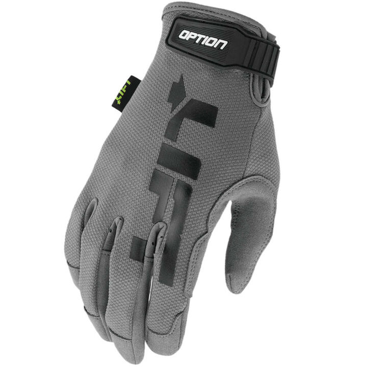 Lift Safety Gloves Synthetic Leather Option with Air Mesh 2X Gray