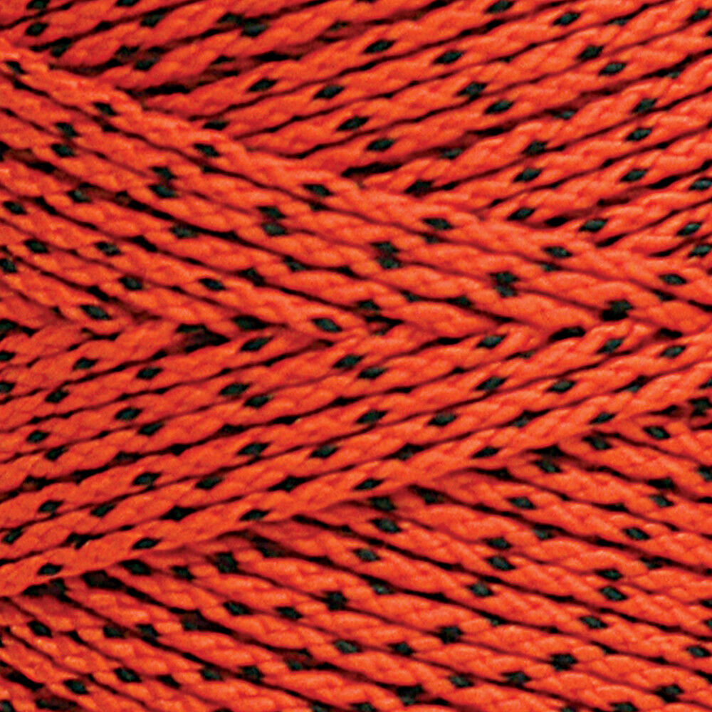 Kraft Tool Co 685 Ft Rose Bonded Braided Nylon Masons Line Orange and Black, large image number 2