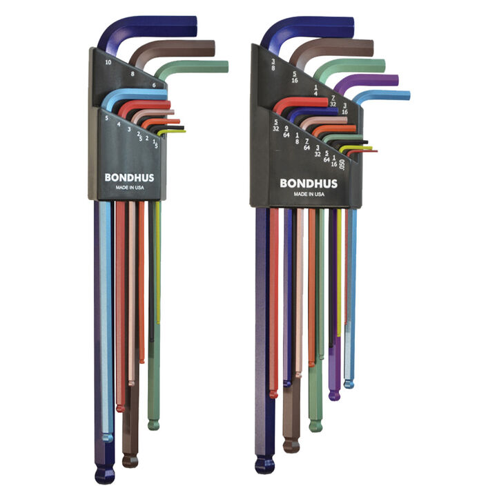Bondhus Set 22 ColorGuard Ball End IN/MM