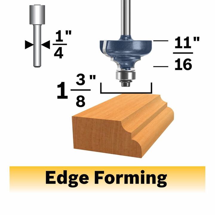 Bosch 1 3/8in x 11/16in Carbide Tipped Cove and Bead Router Bit