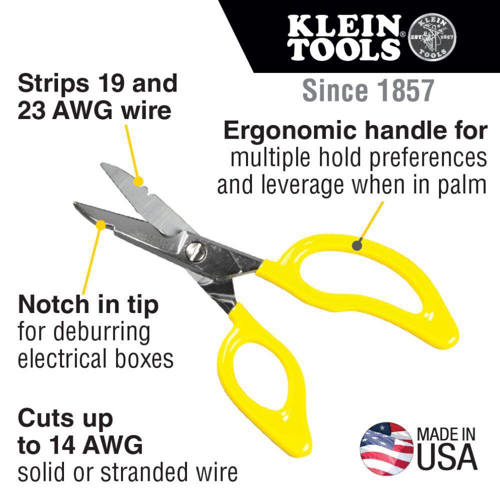 Klein Tools All-Purpose Electrician's Scissors, large image number 2