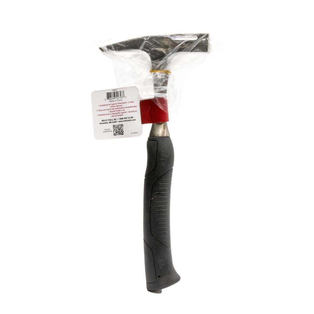 Malco Products Tin Master 18 Oz Tinners Hammer with Built-In Drive Cleat Bending Slot, large image number 1