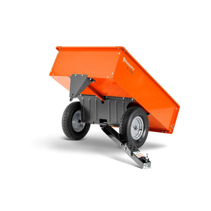 Husqvarna 12 Cu ft Durable Steel Swivel Dump Cart, large image number 1