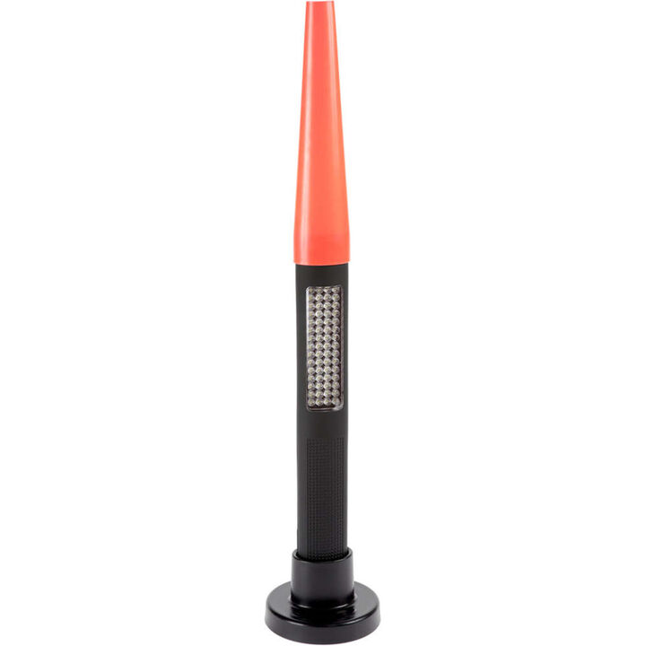 Nightstick LED Flashlight / Safety Light with Magnetic Base & Red Safety Cone