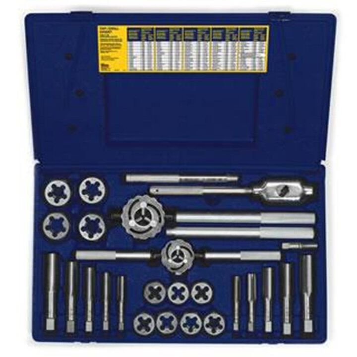 Irwin 25 Pc. Fractional Tap & Hex Die Set