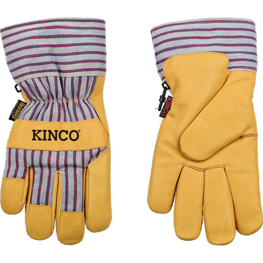 Kinco 1927 Lined Premium Grain Pigskin Palm Gloves with Safety Cuff Medium, large image number 5