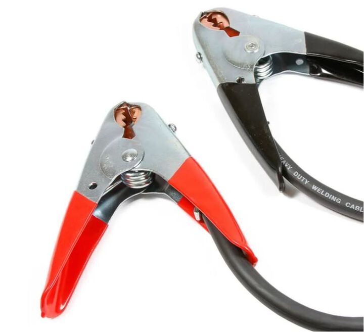 Forney Industries Black & Red Number 4 x 12 ft Battery Jumper Cables