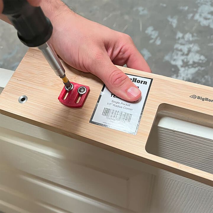 Big Horn 17 Inch Carrier 3 Pocket Door Edge Multi-Latch Mortising Template, large image number 3