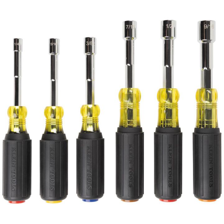 Klein Tools Color-Coded Magnetic Hollow-Shaft Heavy-Duty Nut Driver Set, 6 Pieces, large image number 7