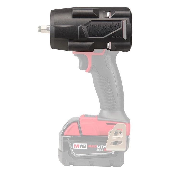 Milwaukee M18 FUEL 1/2 Inch Mid-Torque Impact Wrench with Pin Detent Kit & Protective Boot Bundle, large image number 4