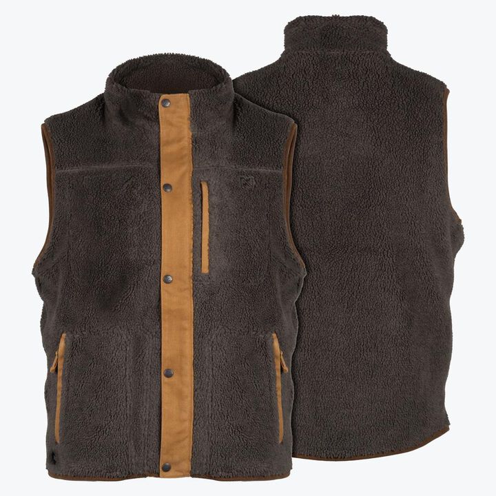 Mobile Warming Mens Ranch Tan Sherpa Vest Kit Small