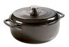 Lodge Cast Iron 6 Qt 10.5 Inch Black Essential Enamel Cast Iron Dutch Oven, small image number 1