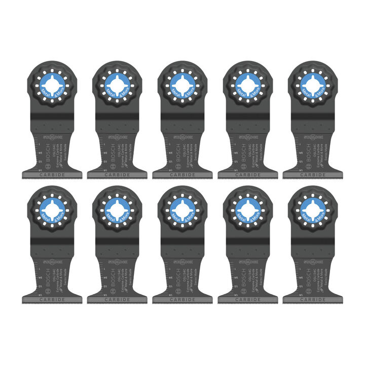 Bosch 1-3/4 Inch Starlock Oscillating Multi Tool Carbide Plunge Cut Blade 10 Pack, large image number 3