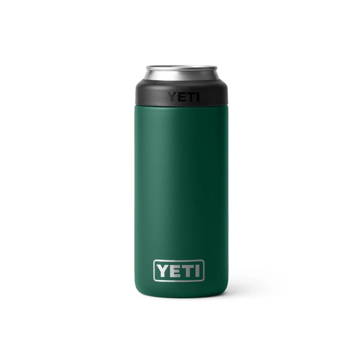 YETI Rambler 12 Oz Colster Slim Can Cooler Black Forest Green, large image number 0