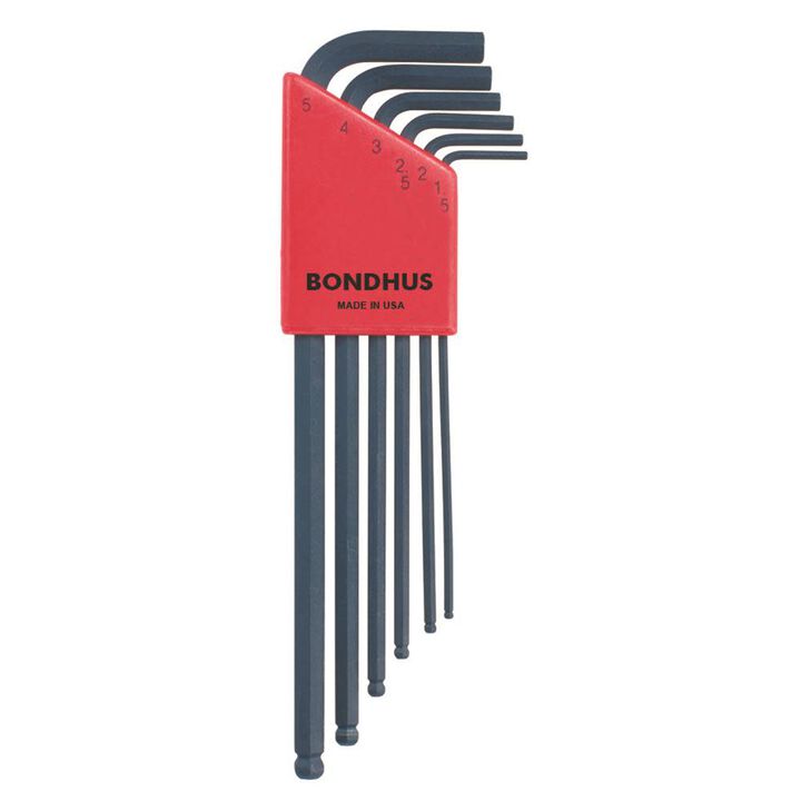 Bondhus Set 6 L-Wrenches 1.5 to 5 mm