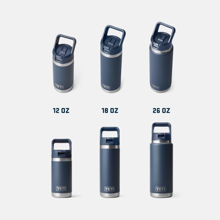 YETI 26oz Rambler Water Bottle with Straw Cap, large image number 4