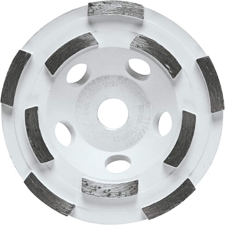 Bosch 4 Inch Double Row Segmented Rim Diamond Cup Wheel for Concrete