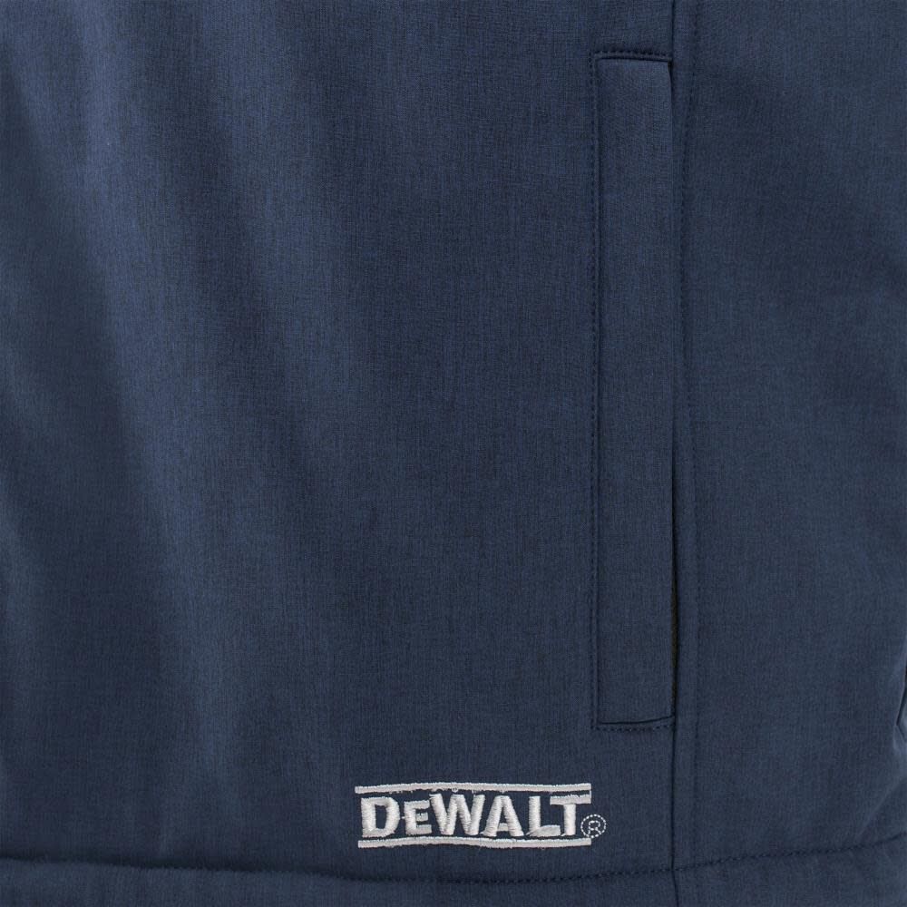 DEWALT Mens Heated Kit Soft Shell Vest with Sherpa Lining Navy 3X, large image number 5
