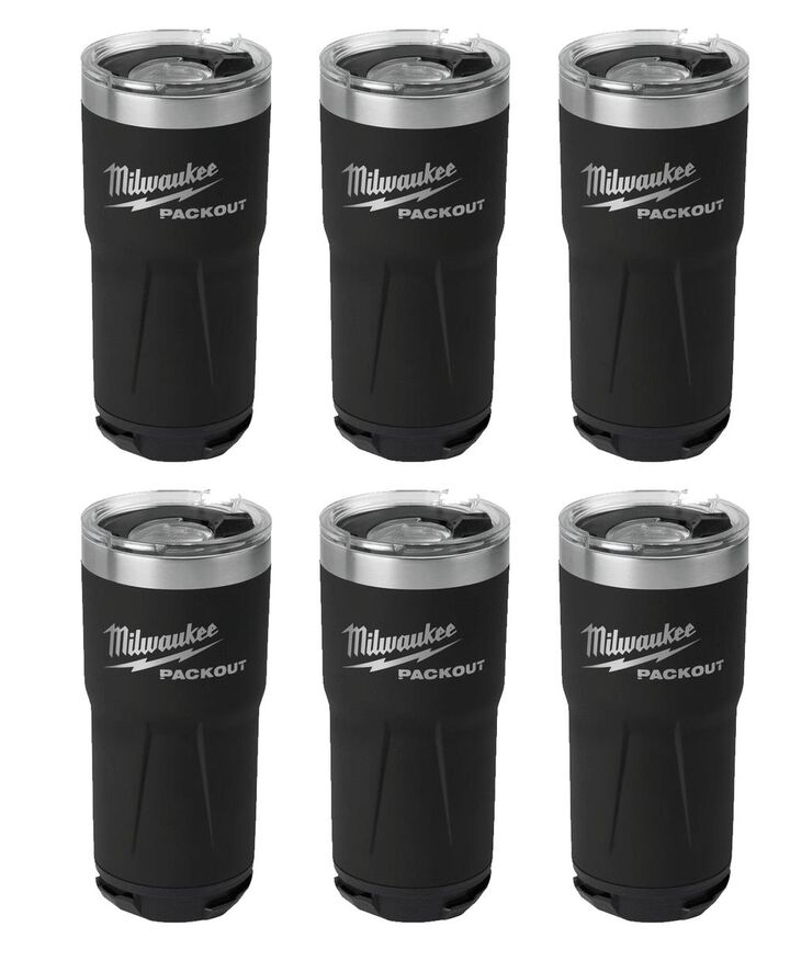 Milwaukee PACKOUT Tumbler 20oz Bundle 6pk, swatch