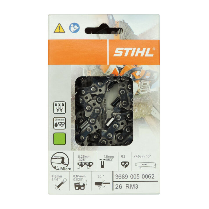 Stihl 16in Oilomatic Rapid Micro 3 26RM3-62E Saw Chain, large image number 2