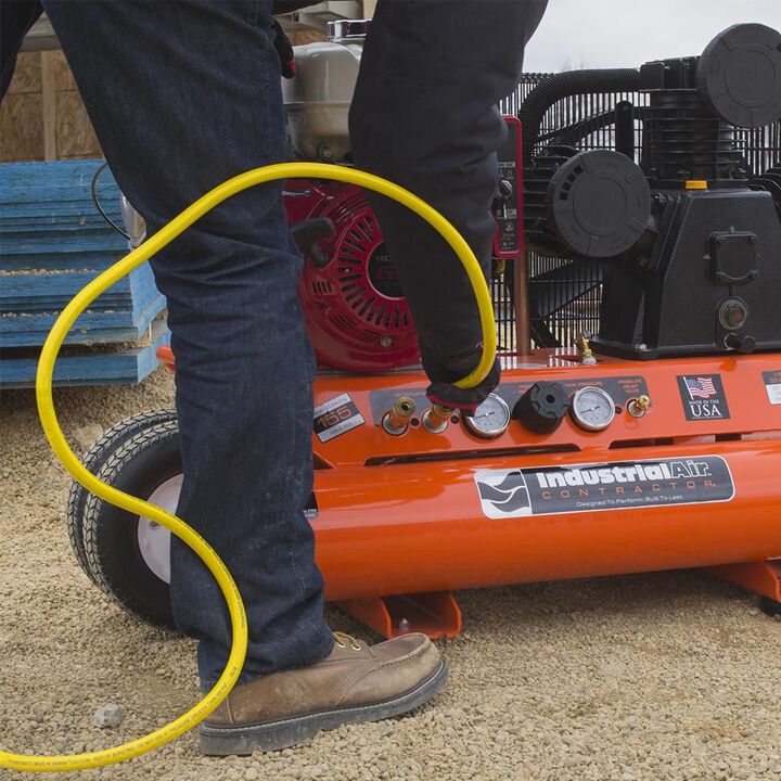 Industrial Air 9 Gallon 9 HP 155 PSI Gas Powered Air Compressor, large image number 2
