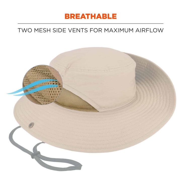 Ergodyne Chill Its 8936 Lightweight Ranger Hat with Mesh Paneling, large image number 2
