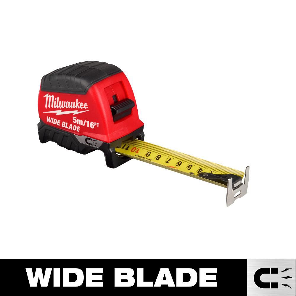 Milwaukee 5m/16 Ft. Wide Blade Magnetic Tape Measure, large image number 8