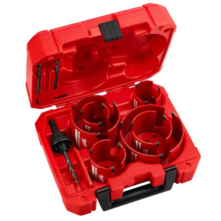Milwaukee 10 pc. Big Hawg with Carbide Teeth Kit