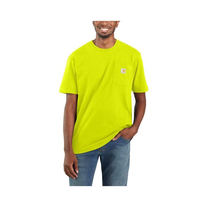 Carhartt Men's Cotton Short-Sleeve T-Shirt, Bright Lime, XL