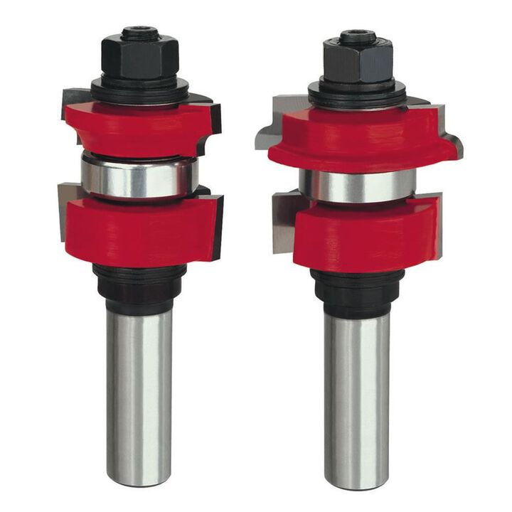Freud 1-17/32 In. (Dia.) Divided Lite Cabinet Door Bit Set with 1/2 In. Shank