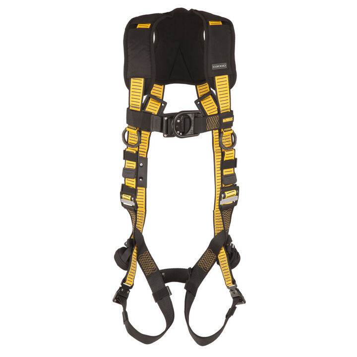 DEWALT D3000 Series L-XL QC Leg QC Chest Vest Style Full Body Harness