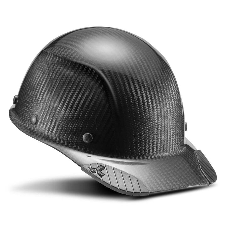 Lift Safety Hard Hat DAX Gloss Black Carbon Fiber Cap Style, large image number 1