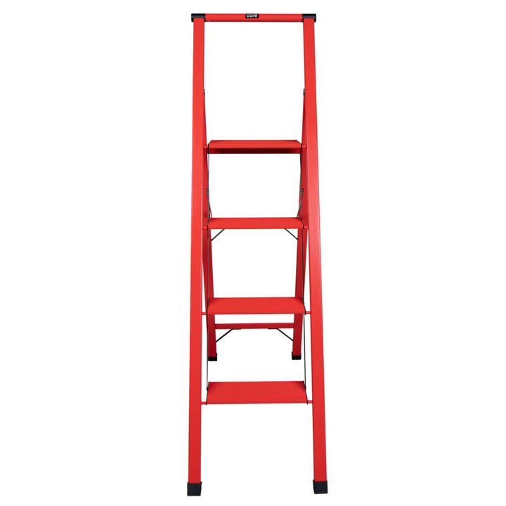 Xtend and Climb Slimline 4-Step White Aluminum Step Stool with Handle, large image number 2