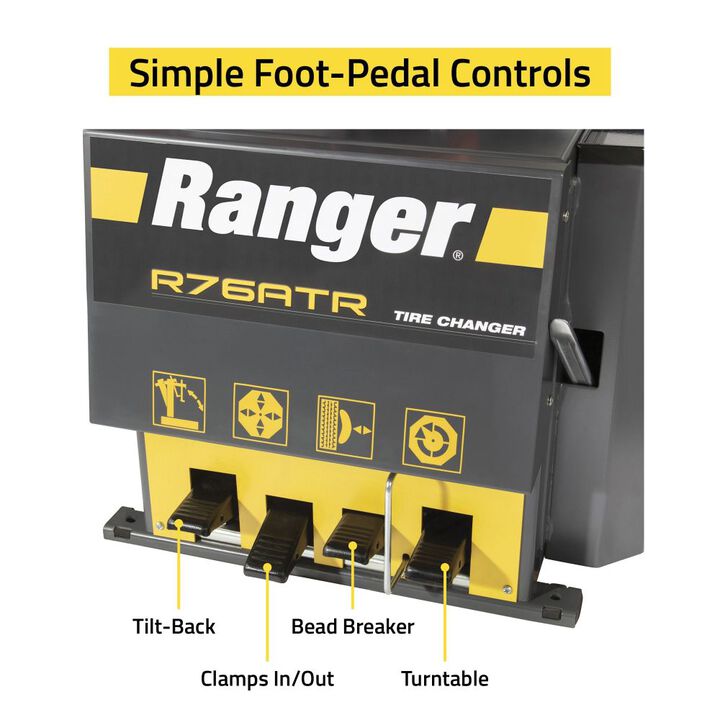 Ranger R76ATR 30 Inch Capacity Tilt-Back Tire Changer with Single Assist, large image number 11