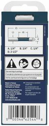 Bosch 1/4in x 3/4in Carbide Tipped Single Flute Pilot Panel Concave Router Bit, small image number 3