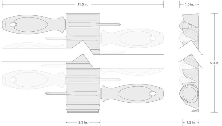 Tekton Insulated Screwdriver Set with Organizer 6 Piece #1-#2 5.5-6.5 mm S1-S2, large image number 6