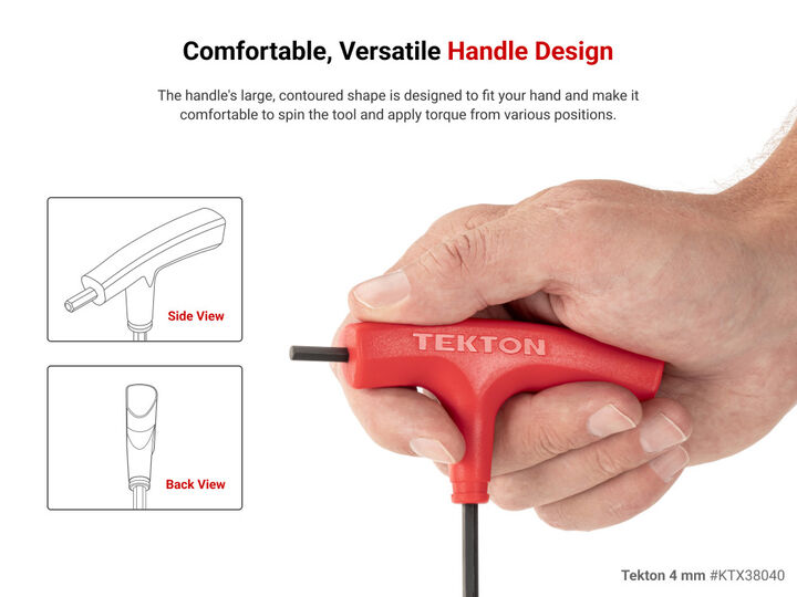 Tekton Ball End Hex T-Handle Key Set with Stand, 10 Piece (2-10 mm), large image number 5