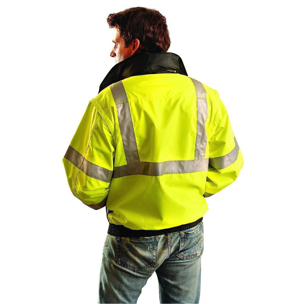 Occunomix Four-Way Original Bomber Jacket Hi-Viz Yellow Medium ANSI Class 3, large image number 2