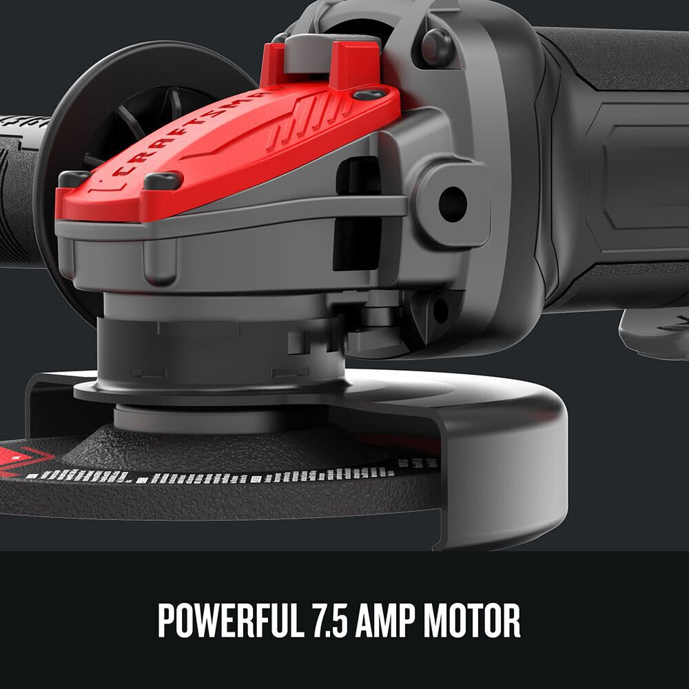 CRAFTSMAN 7-1/2 Amp 4-1/2 Inch Electric Small Angle Grinder, large image number 2