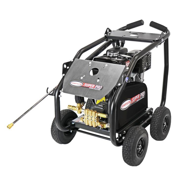 Simpson SuperPro Roll Cage 4400 PSI 4.0 GPM Gas Powered Cold Water Belt Drive Pressure Washer with 5 Spray Tips