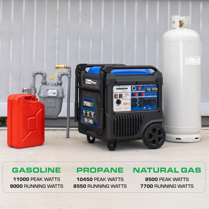 Duromax 11000 Watt Portable Tri Fuel 49 State Inverter Generator with CO Sensor, large image number 2